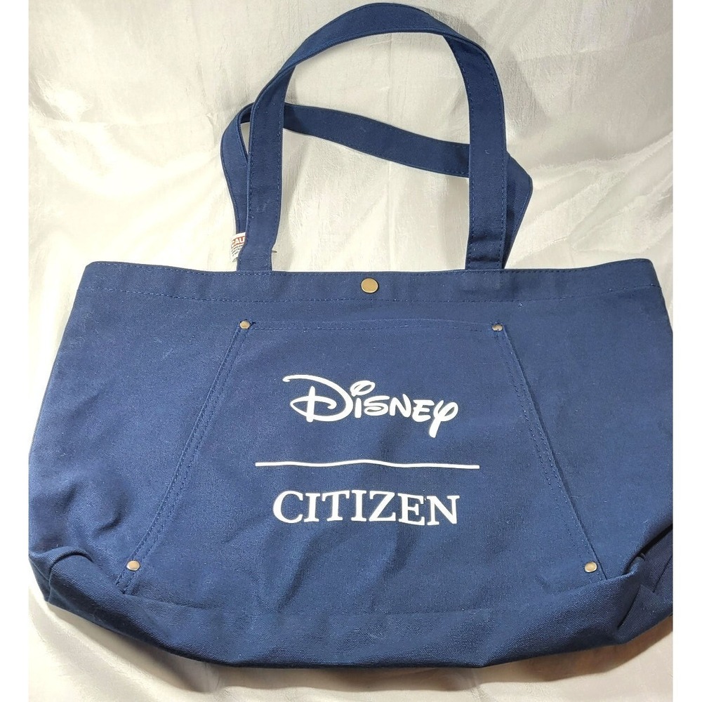 Disney Citizen Promotional Blue Canvas Tote‎ Bag - NWOT - 12.5" x 20.5"